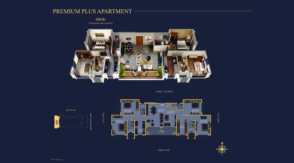Embassy-Marquis-Residences-Floor-Plan-4 BHK